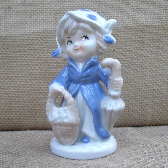Vintage Girl in Coat KPM Porcelain Figurine - Picture 9 of 16